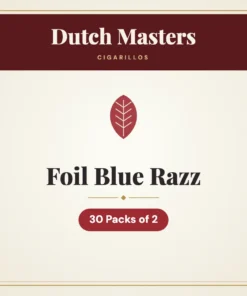 Dutch Masters Foil Blue Razz Cigarillos – 30 Packs of 2
