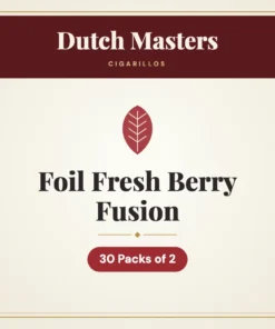 Dutch Masters Foil Fresh Berry Fusion Cigarillos – 30 Packs of 2