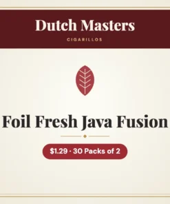 Dutch Masters Foil Fresh Java Fusion Cigarillos $1.29 – 30 Packs of 2