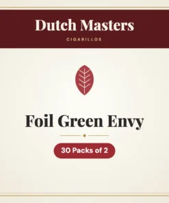 Dutch Masters Foil Green Envy Cigarillos – 30 Packs of 2
