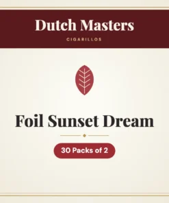 Dutch Masters Foil Sunset Dream Cigarillos – 30 Packs of 2