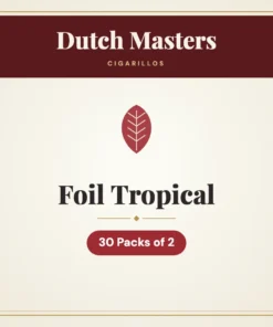 Dutch Masters Foil Tropical Cigarillos – 30 Packs of 2