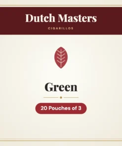 Dutch Masters Green Cigarillos – 20 Pouches of 3