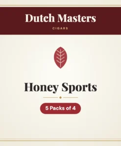 Dutch Masters Honey Sports Cigars – 5 Packs of 4