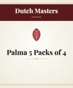 Dutch Masters Palma Cigars 5 Packs of 4