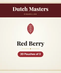 Dutch Masters Red Berry Cigarillos – 20 Pouches of 3