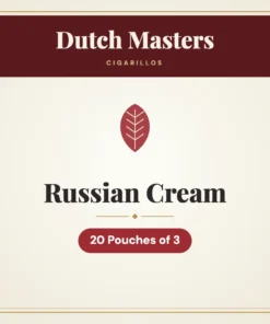 Dutch Masters Russian Cream Cigarillos – 20 Pouches of 3