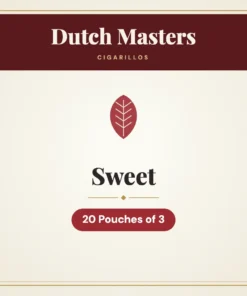 Dutch Masters Sweet Cigarillos – 20 Pouches of 3