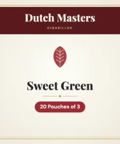 Dutch Masters Sweet Green Cigarillos – 20 Pouches of 3