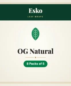 Esko OG Natural Leaf Wraps – 8 Packs of 5
