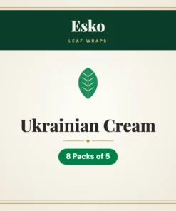 Esko Ukrainian Cream Leaf Wraps – 8 Packs of 5