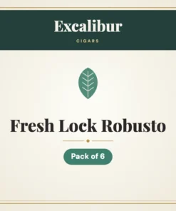 Excalibur Fresh Lock Robusto Cigars – Pack of 6