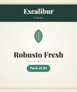 Excalibur Robusto Fresh Cigars – Pack of 20