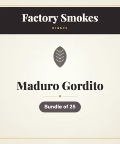 Factory Smokes Maduro Gordito Cigars – Bundle of 25