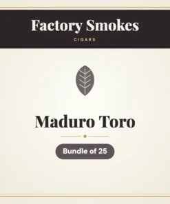 Factory Smokes Maduro Toro Cigars – Bundle of 25