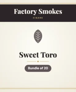 Factory Smokes Sweet Toro Cigars – Bundle of 20