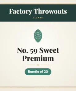 Factory Throwouts No. 59 Sweet Premium Cigars – Bundle of 20