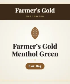 Farmer’s Gold Menthol Green Pipe Tobacco 6 oz. Bag
