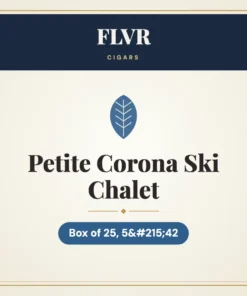 FLVR Petite Corona Ski Chalet Cigars – Box of 25, 5×42