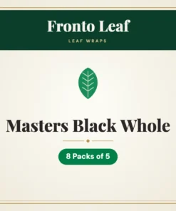 Fronto Leaf Masters Black Whole Leaf Wraps – 8 Packs of 5