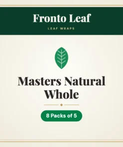 Fronto Leaf Masters Natural Whole Leaf Wraps – 8 Packs of 5