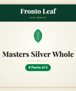 Fronto Leaf Masters Silver Whole Leaf Wraps – 8 Packs of 5