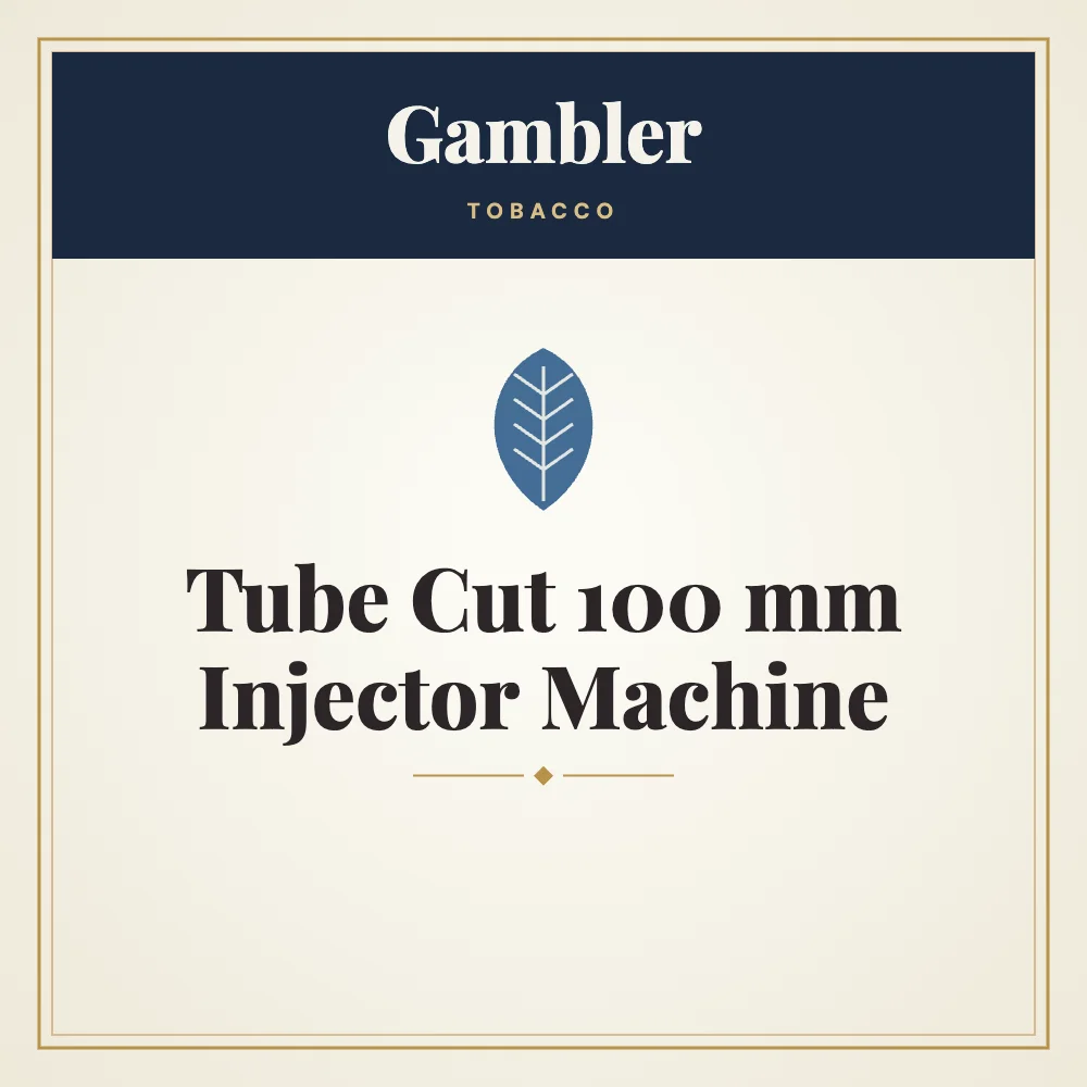 Gambler Tube Cut 100 mm Injector Machine 1 Gambler Tube Cut 100 mm Injector Machine