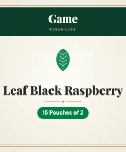 Game Leaf Black Raspberry Cigarillos – 15 Pouches of 2