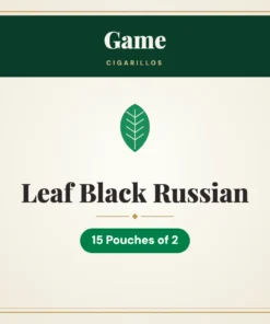 Game Leaf Black Russian Cigarillos – 15 Pouches of 2