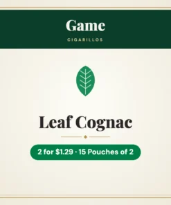 Game Leaf Cognac Cigarillos 2 for $1.29 – 15 Pouches of 2