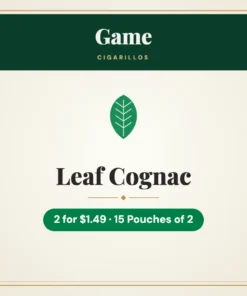 Game Leaf Cognac Cigarillos 2 for $1.49 – 15 Pouches of 2