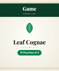 Game Leaf Cognac Cigarillos – 15 Pouches of 2