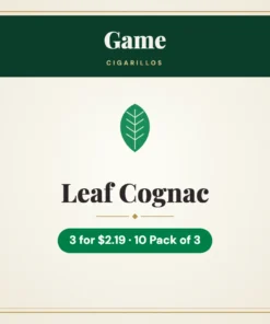Game Leaf Cognac Cigarillos 3 for $2.19 – 10 Pack of 3