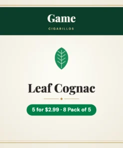 Game Leaf Cognac Cigarillos 5 for $2.99 – 8 Pack of 5