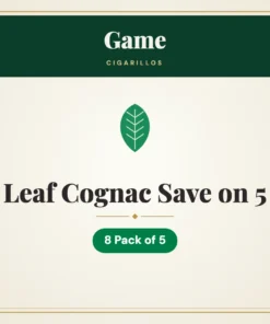 Game Leaf Cognac Cigarillos Save on 5 – 8 Pack of 5