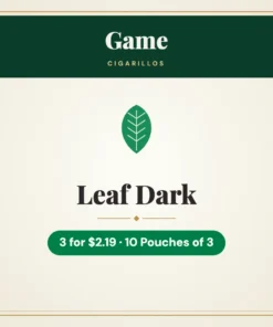 Game Leaf Dark Cigarillos 3 for $2.19 – 10 Pouches of 3