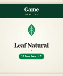 Game Leaf Natural Cigarillos – 15 Pouches of 2