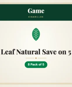 Game Leaf Natural Cigarillos Save on 5 – 8 Pack of 5