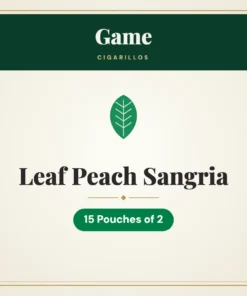 Game Leaf Peach Sangria Cigarillos – 15 Pouches of 2