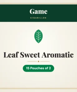 Game Leaf Sweet Aromatic Cigarillos – 15 Pouches of 2