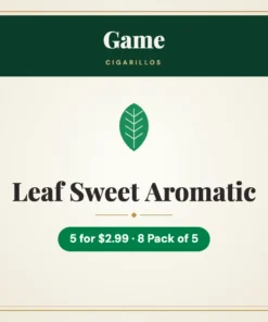 Game Leaf Sweet Aromatic Cigarillos 5 for $2.99 – 8 Pack of 5