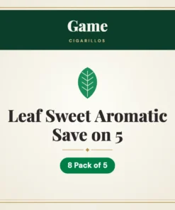 Game Leaf Sweet Aromatic Cigarillos Save on 5 – 8 Pack of 5