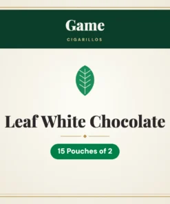 Game Leaf White Chocolate Cigarillos – 15 Pouches of 2