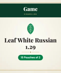 Game Leaf White Russian 1.29 Cigarillos – 15 Pouches of 2