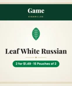 Game Leaf White Russian Cigarillos 2 for $1.49 – 15 Pouches of 2