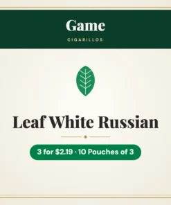 Game Leaf White Russian Cigarillos 3 for $2.19 – 10 Pouches of 3