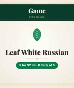 Game Leaf White Russian Cigarillos 5 for $2.99 – 8 Pack of 5