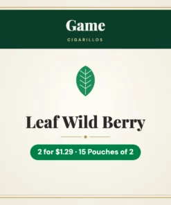 Game Leaf Wild Berry Cigarillos 2 for $1.29 – 15 Pouches of 2