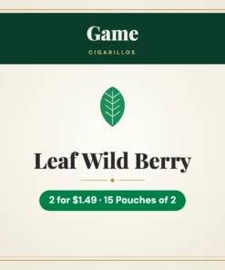 Game Leaf Wild Berry Cigarillos 2 for $1.49 – 15 Pouches of 2