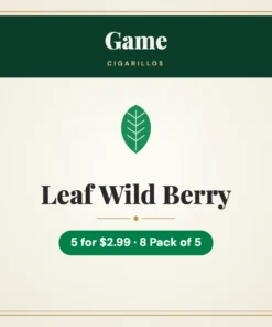 Game Leaf Wild Berry Cigarillos 5 for $2.99 – 8 Pack of 5